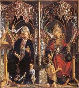 PACHER, Michael St Augustine and St Gregory oil on canvas